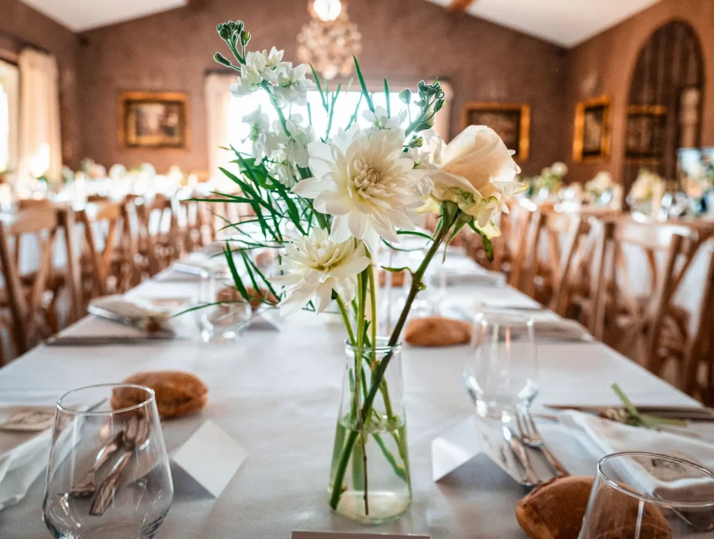 détail décoration mariage haut de gamme